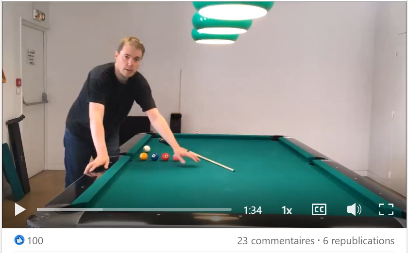 Billard trick shot for Oracle